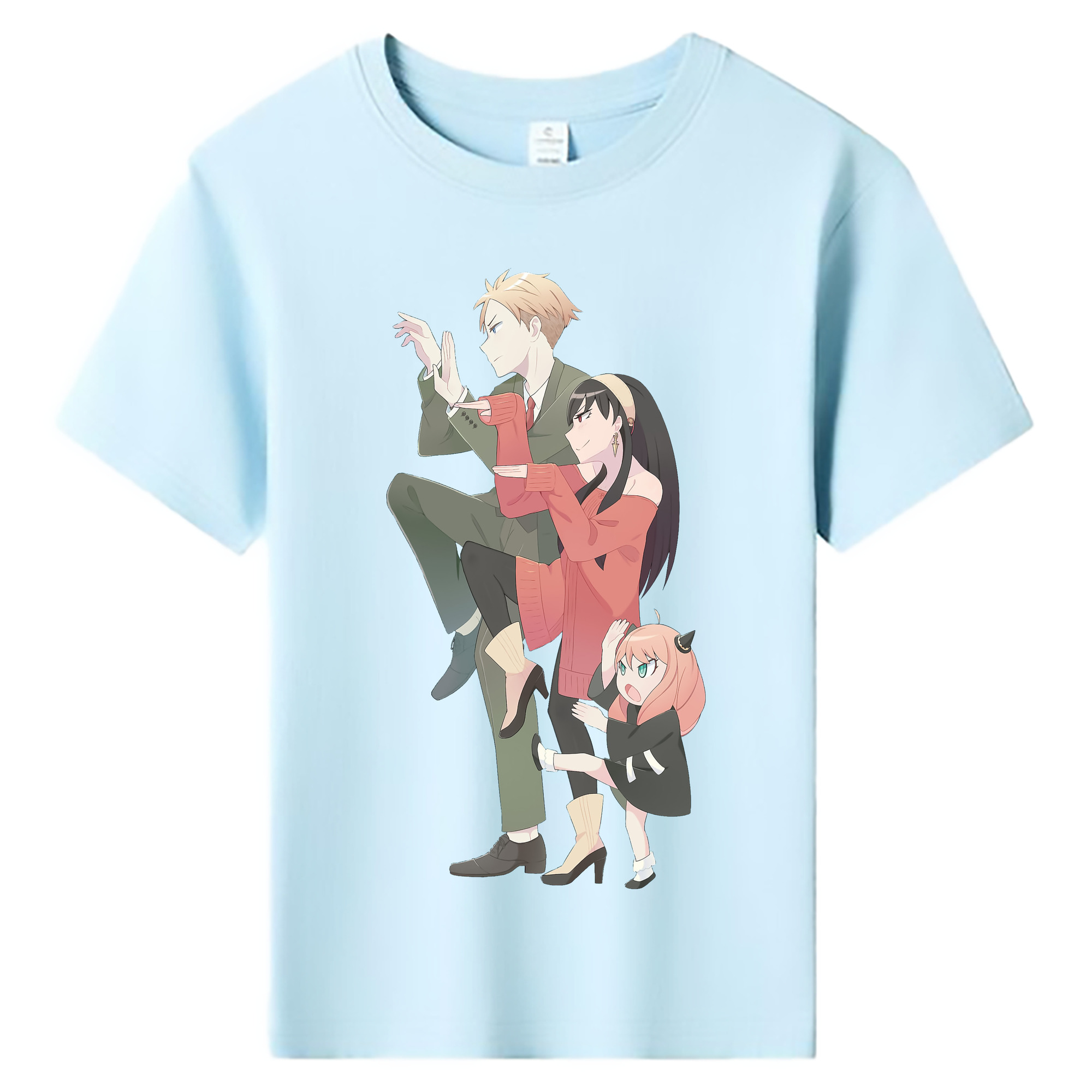 （画像用） SPY×FAMILY间谍家家酒 綿100％キッズTシャツ（フロントプリント）